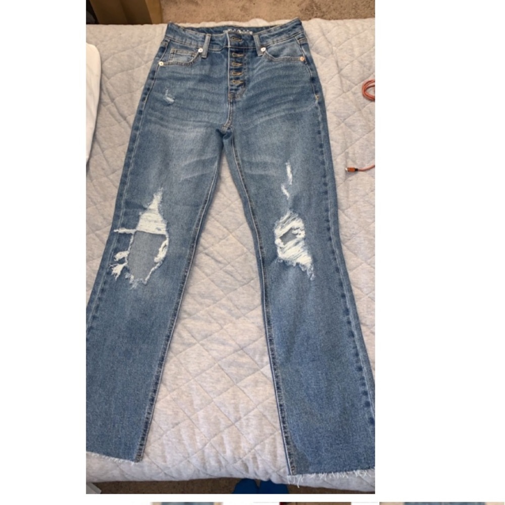 straight leg jeans